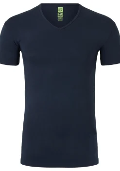 ALAN RED T-shirt Baltimora bamboo (1-pack), V-hals stretch, blauw