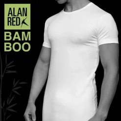 ALAN RED T-shirt Bilbao bamboo (1-pack), O-hals stretch, zwart