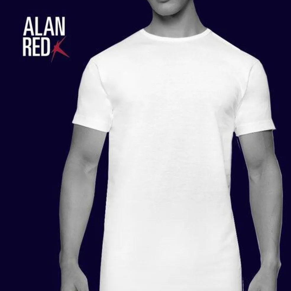 ALAN RED T-shirt Derby extra lang (2-pack), O-hals, donker blauw