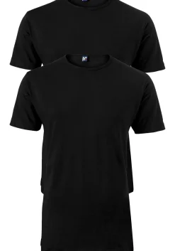 ALAN RED T-shirt Derby (2-pack), O-hals, zwart