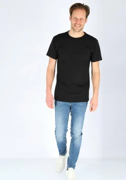 ALAN RED T-shirt Derby (2-pack), O-hals, zwart