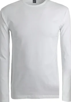 ALAN RED T-shirt Olbia (1-pack), O-hals lange mouw stretch, wit