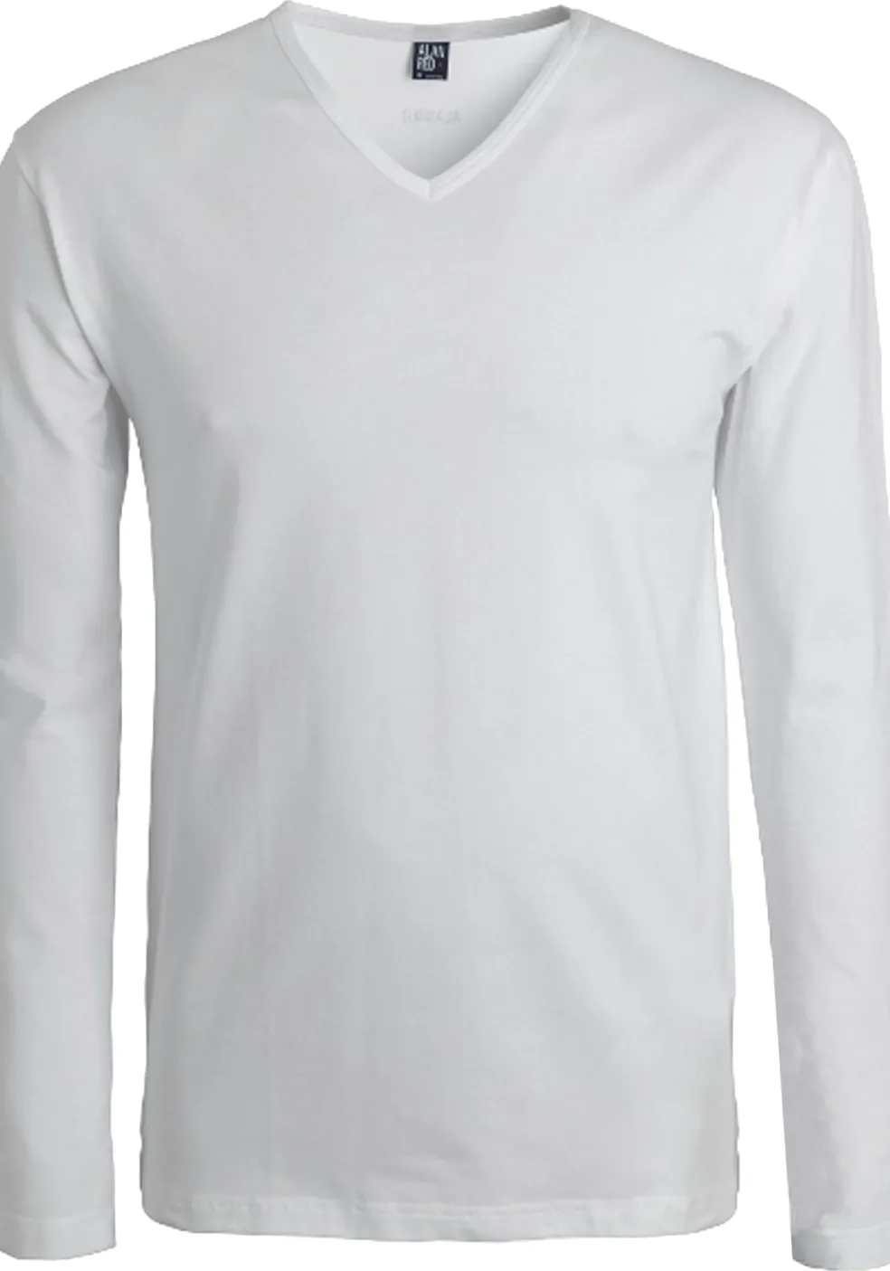 ALAN RED T-shirt Oslo (1-pack), V-hals lange mouw stretch, wit