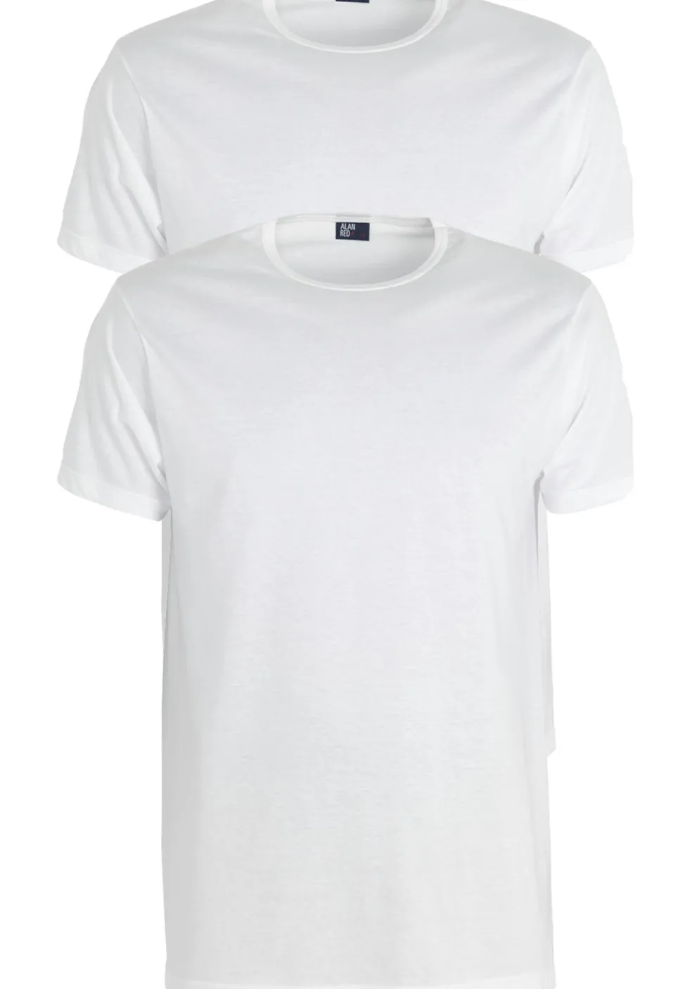 ALAN RED T-shirts Derby (2-pack), O-hals, wit