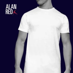 ALAN RED T-shirts Derby (2-pack), O-hals, wit