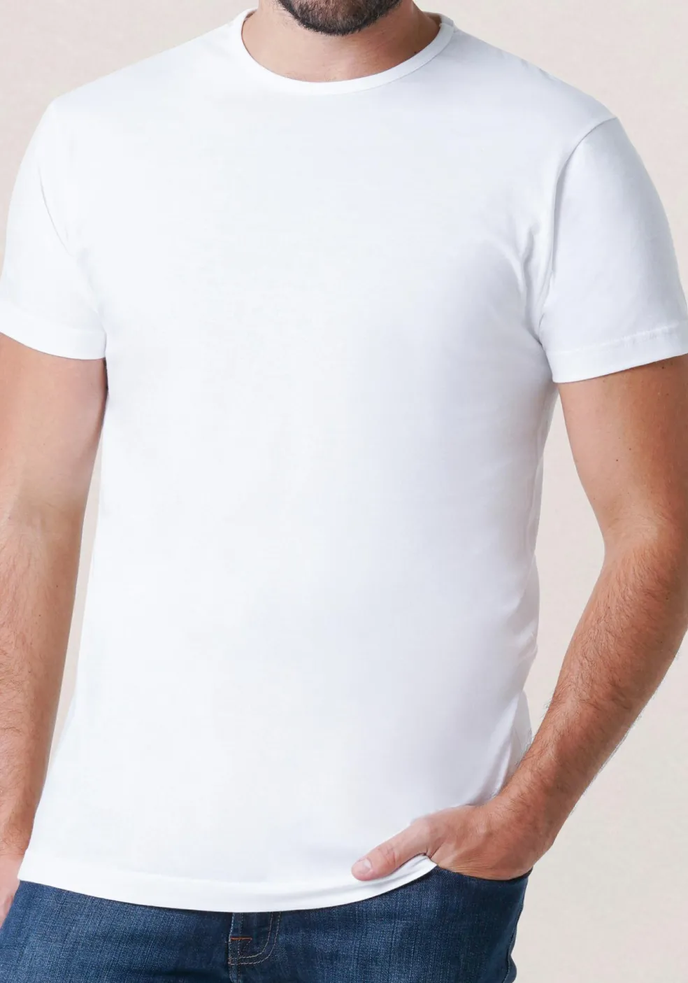 ALAN RED T-shirts Derby (2-pack), O-hals, wit en antraciet grijs