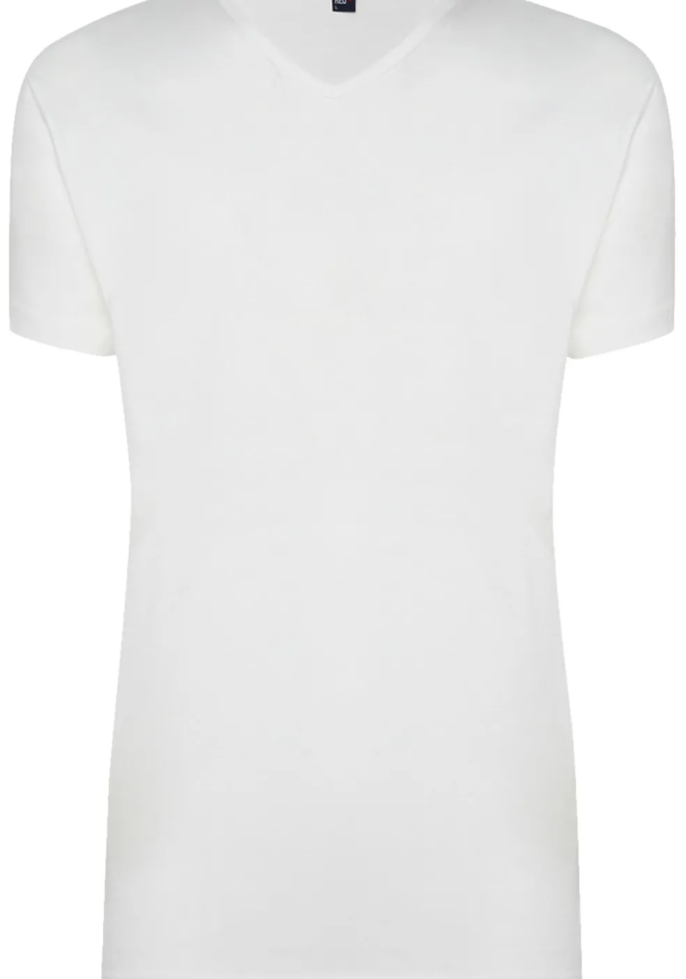 ALAN RED T-shirts Vermont (2-pack), V-hals, wit en denim blauw