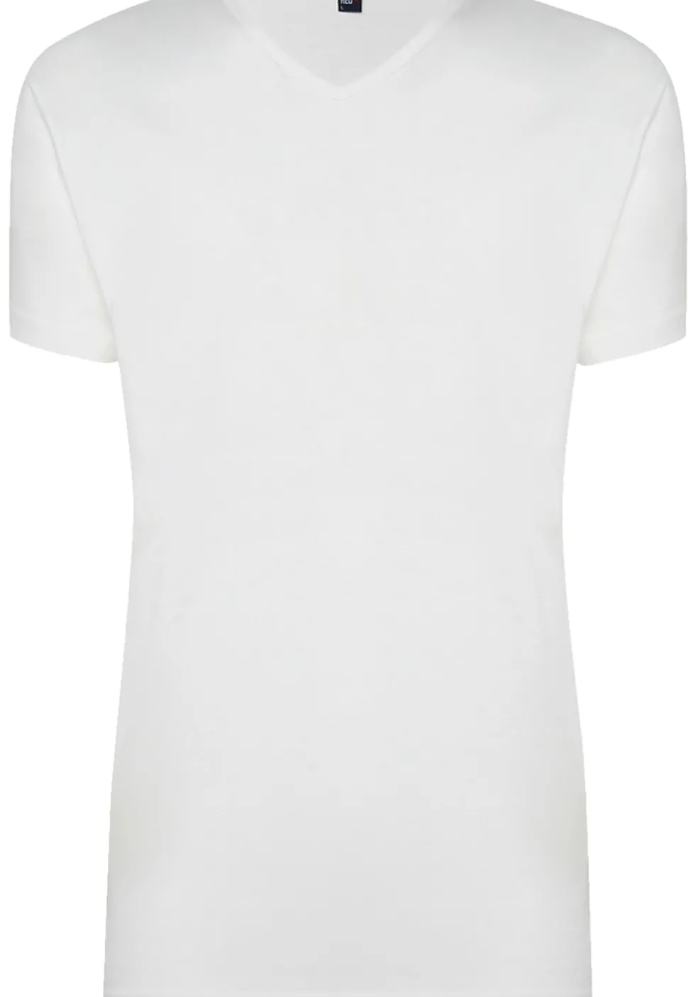 ALAN RED T-shirts Vermont (2-pack), V-hals, wit en grijs melange