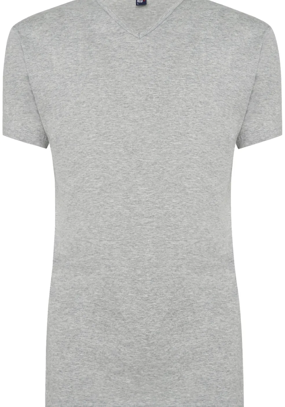 ALAN RED T-shirts Vermont (2-pack), V-hals, wit en grijs melange