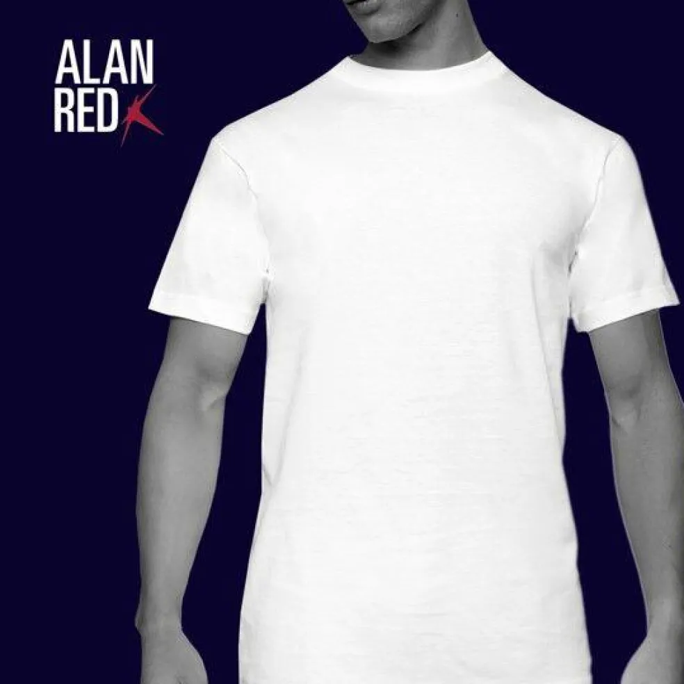ALAN RED T-shirts Virginia (2-pack), O-hals, wit