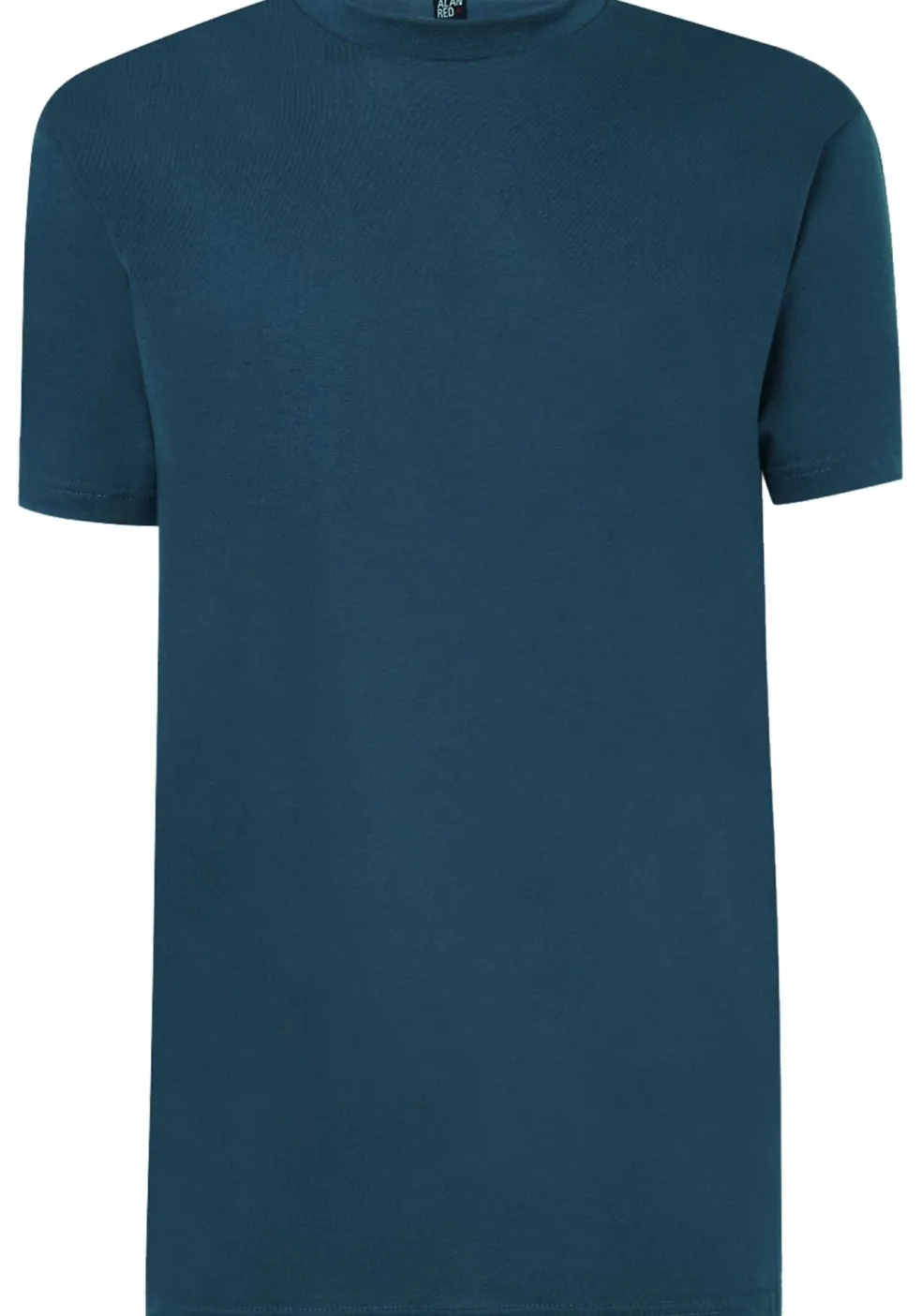 ALAN RED T-shirts Virginia (2-pack), O-hals, wit en denim blauw