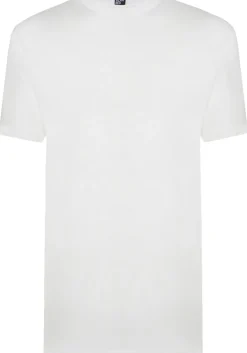ALAN RED T-shirts Virginia (2-pack), O-hals, wit en denim blauw