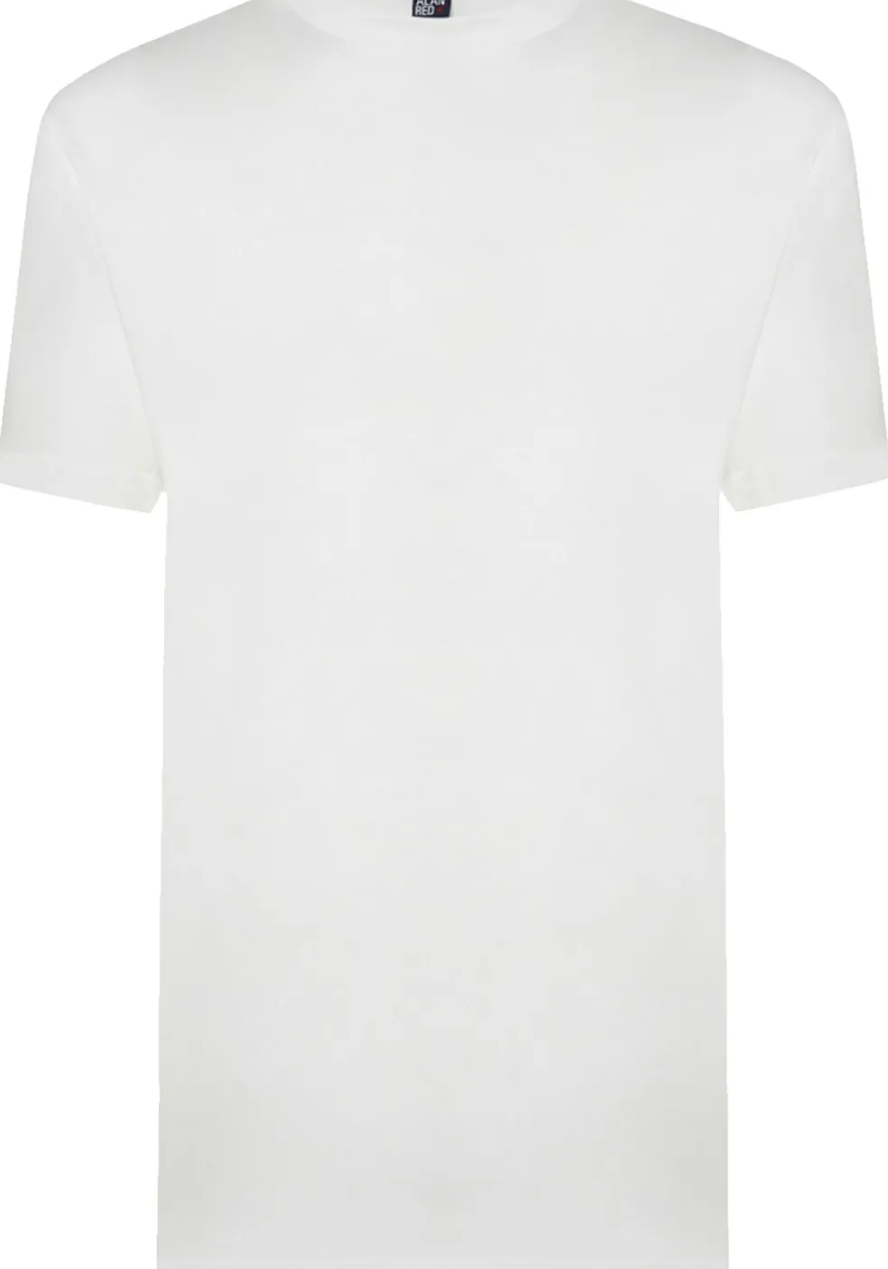 ALAN RED T-shirts Virginia (2-pack), O-hals, wit en denim blauw