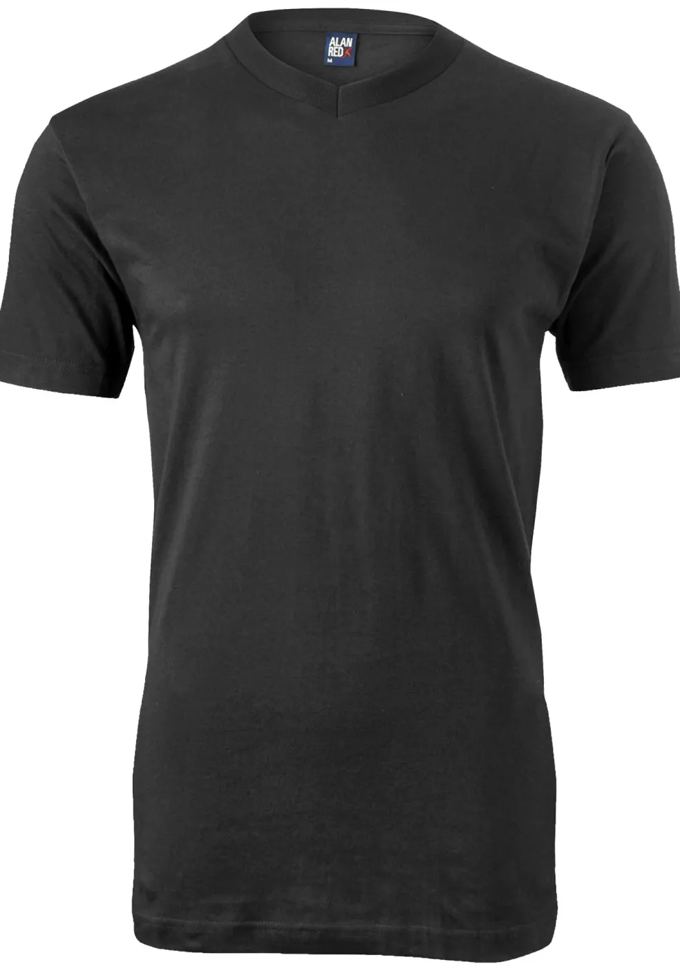 ALAN RED T-shirts West Virginia (2-pack), V-hals, zwart
