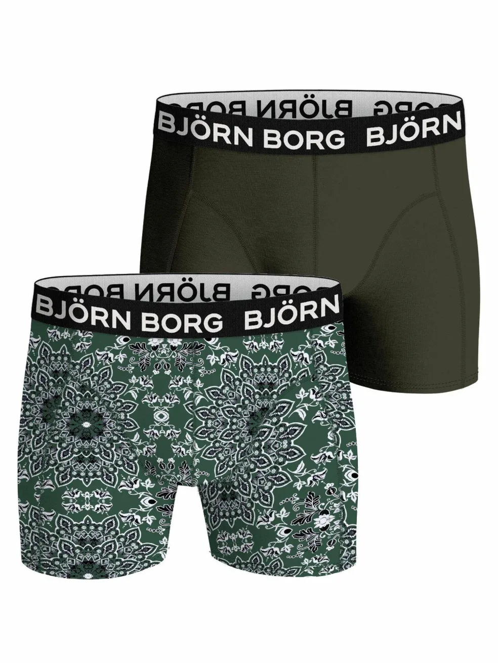 Bjorn Borg Bamboo Cotton Blend boxers, heren boxers normale lengte (2-pack), multicolor