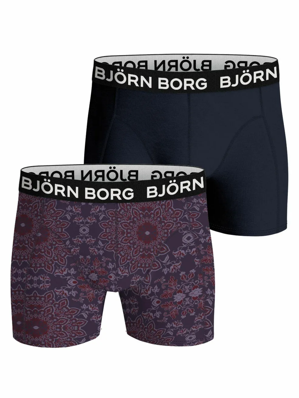 Bjorn Borg Bamboo Cotton Blend boxers, heren boxers normale lengte (2-pack), multicolor