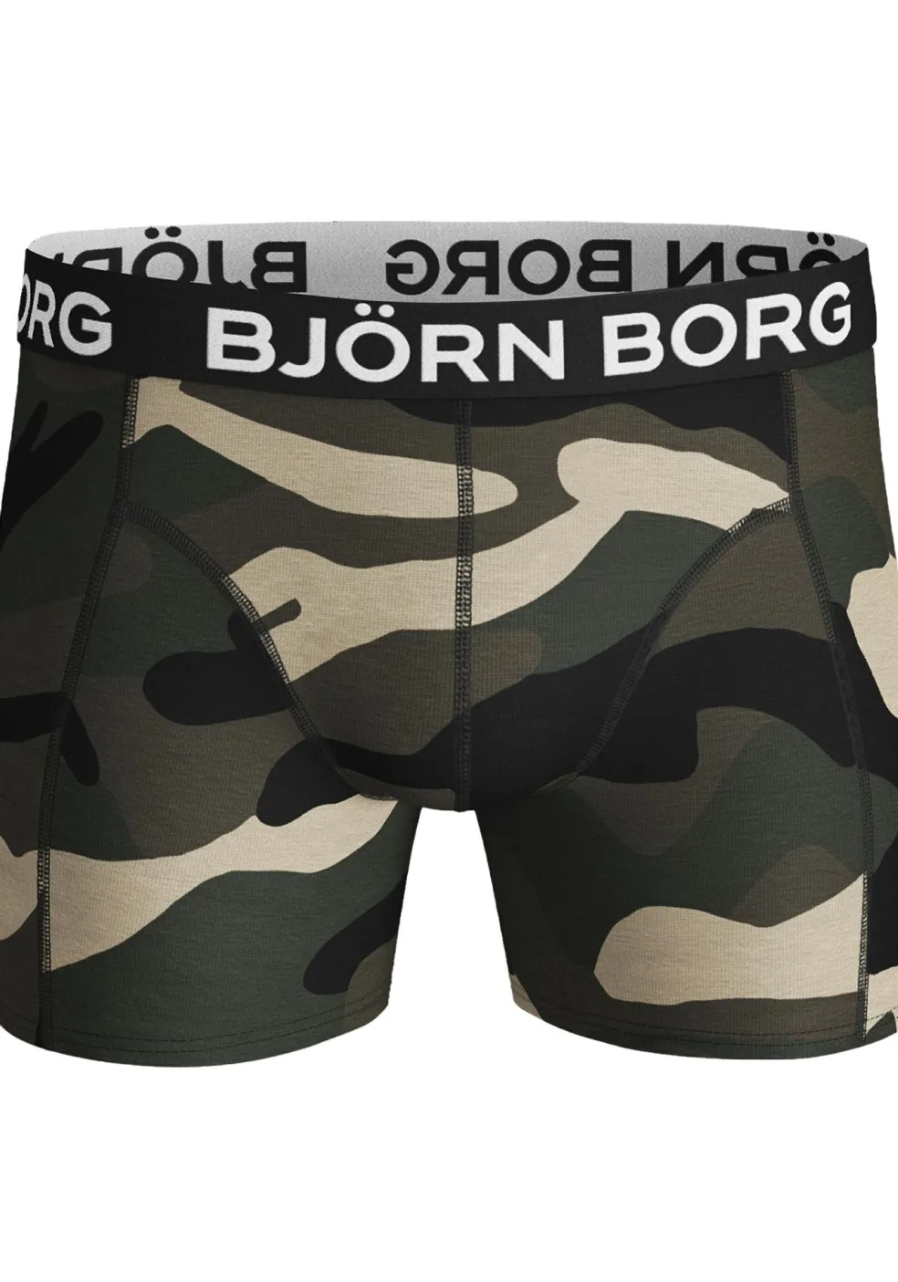 Bjorn Borg boxershorts Core (2-pack), heren boxers normale lengte, camouflage en zwart