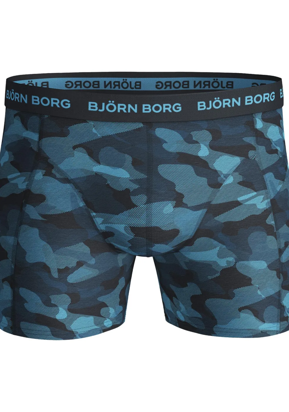 Bjorn Borg boxershorts Essential (3-pack), heren boxers normale lengte, blauw Total Eclipse