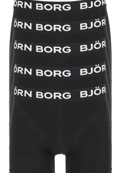 Bjorn Borg boxershorts Essential (5-pack), heren boxers normale lengte, zwart