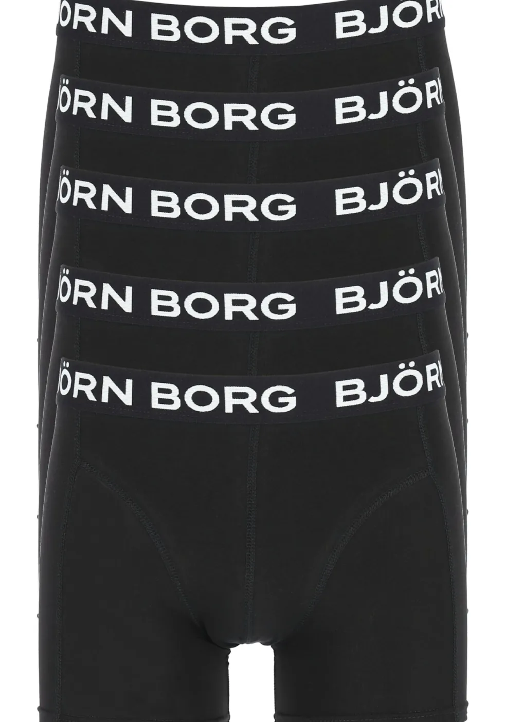 Bjorn Borg boxershorts Essential (5-pack), heren boxers normale lengte, zwart