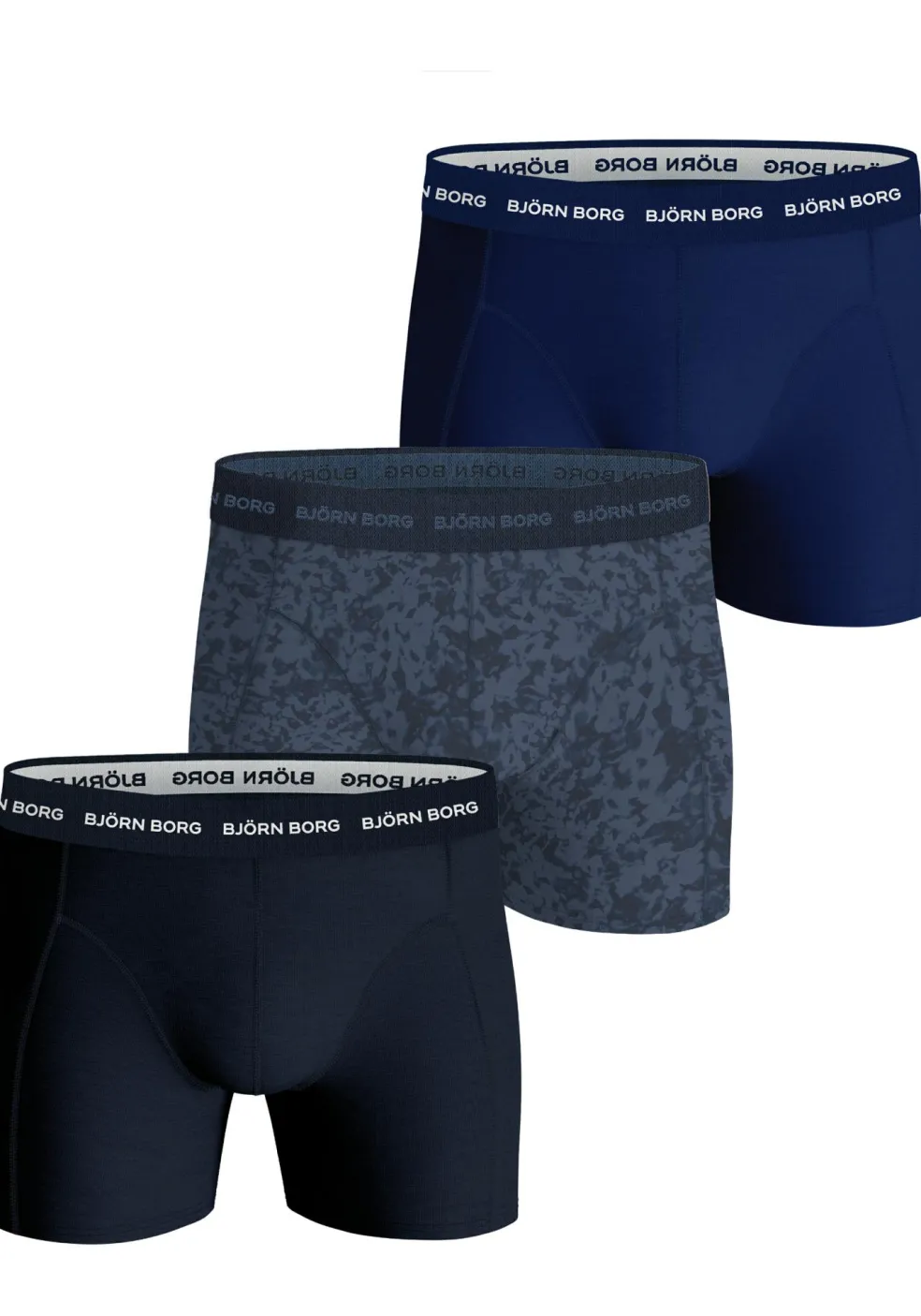 Bjorn Borg Cotton Stretch boxers, heren boxers normale lengte (3-pack), multicolor