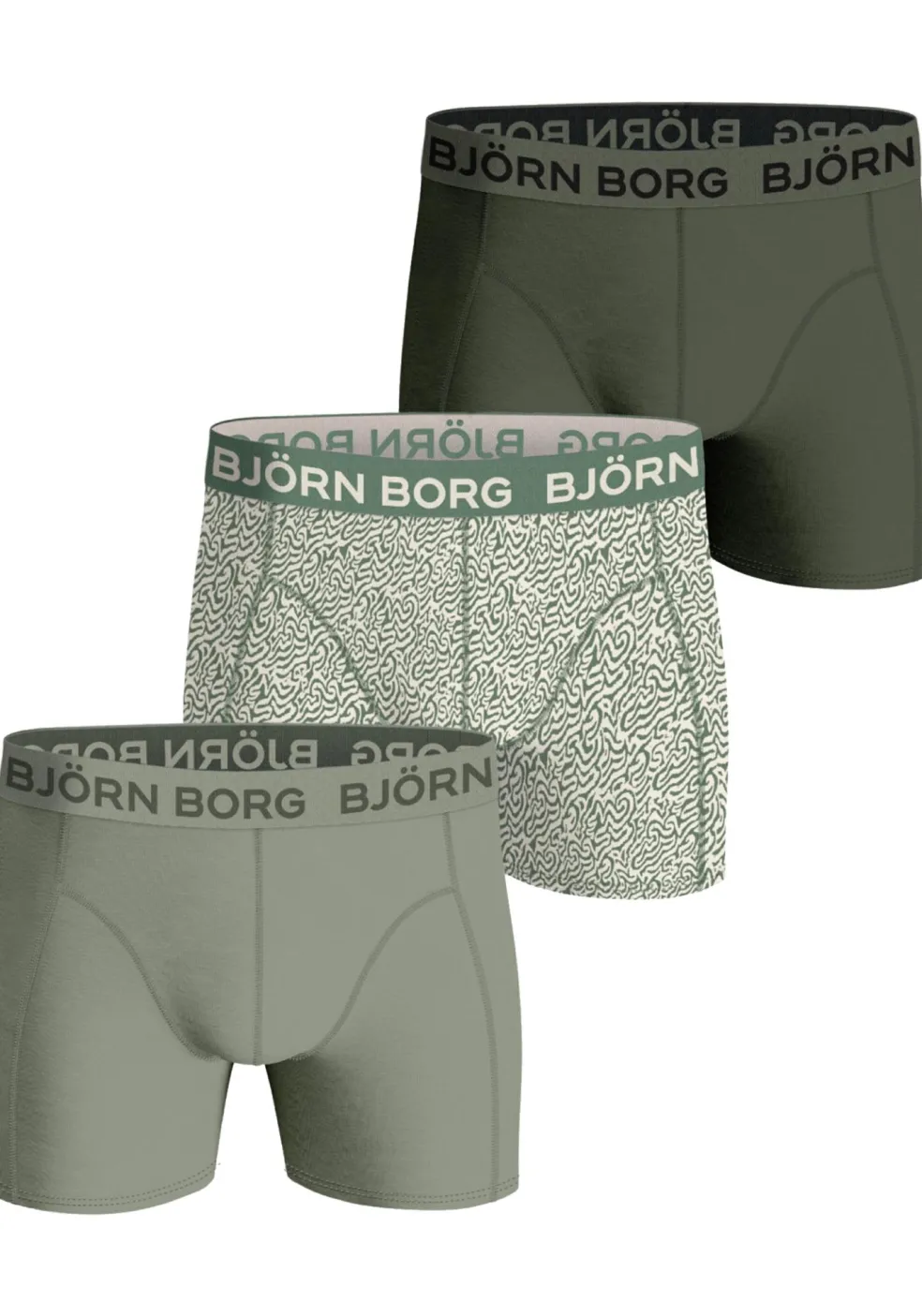 Bjorn Borg Cotton Stretch boxers, heren boxers normale lengte (3-pack), multicolor