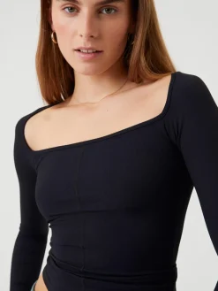 Bjorn Borg dames Studio ballerina long sleeve, zwart