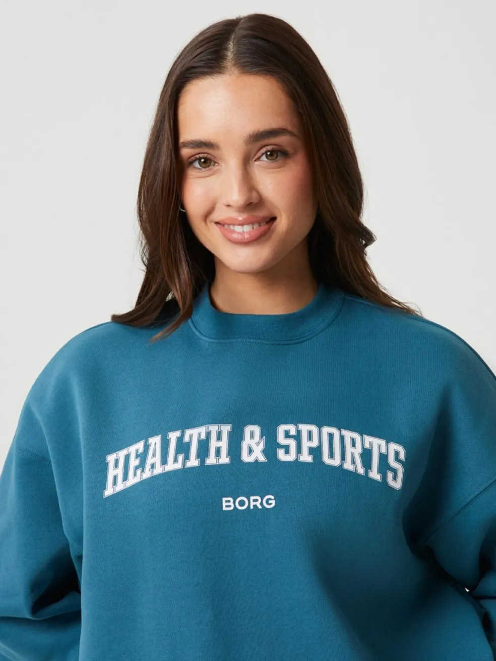 Bjorn Borg dames Studio oversized crew, blauw