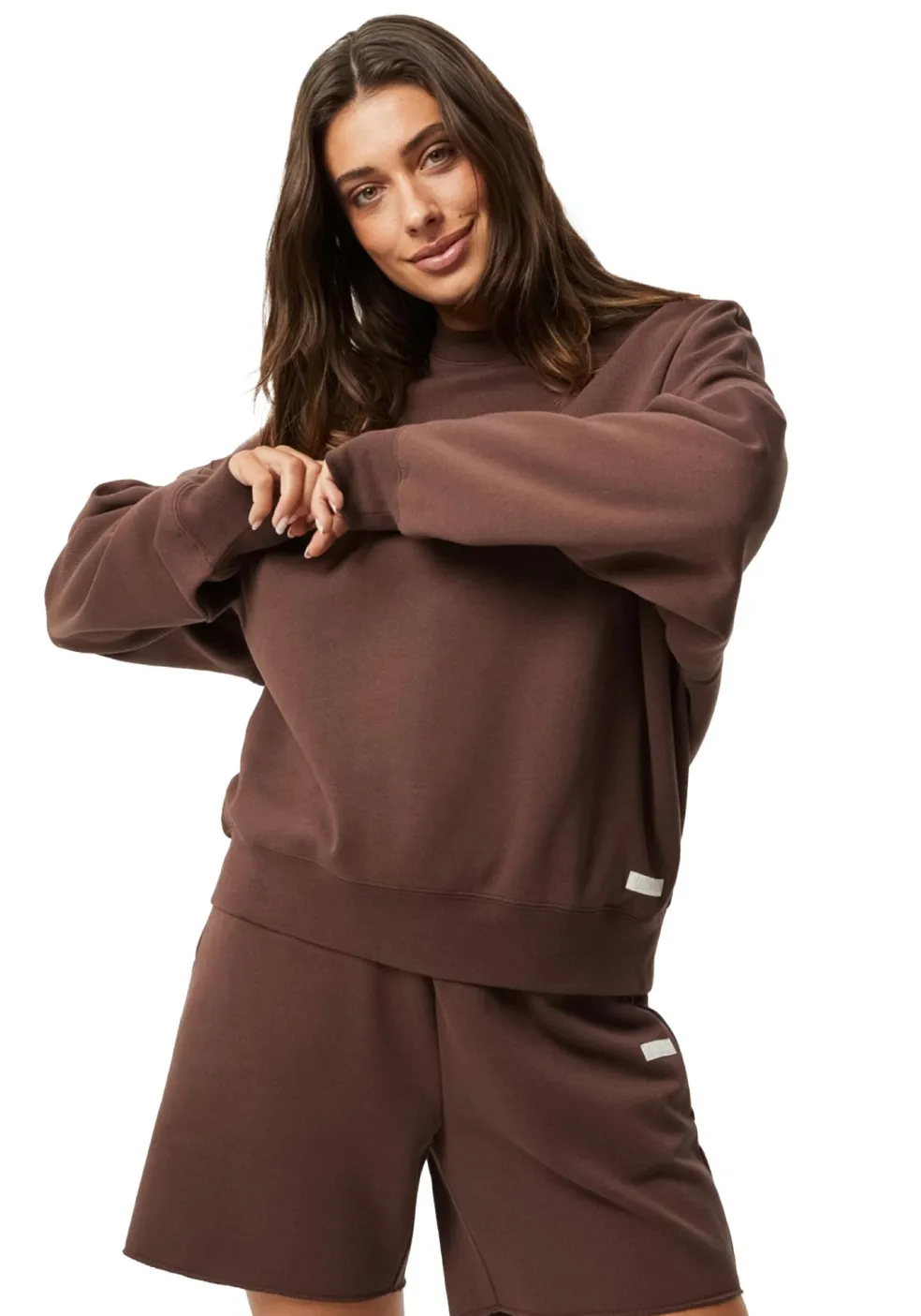 Bjorn Borg dames Studio Oversized Crew, bruin