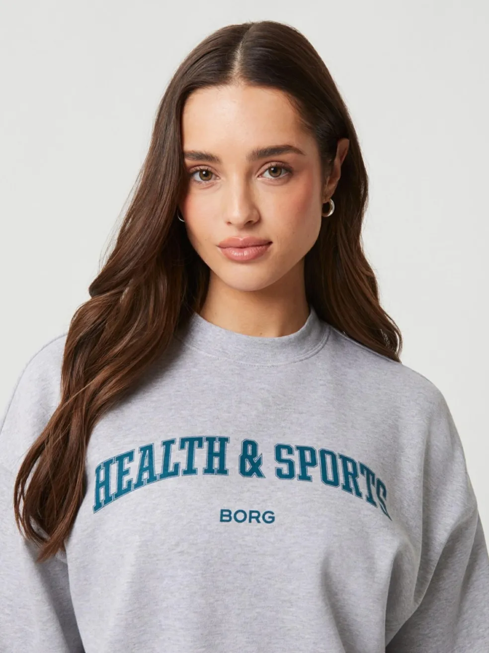 Bjorn Borg dames Studio oversized crew, grijs