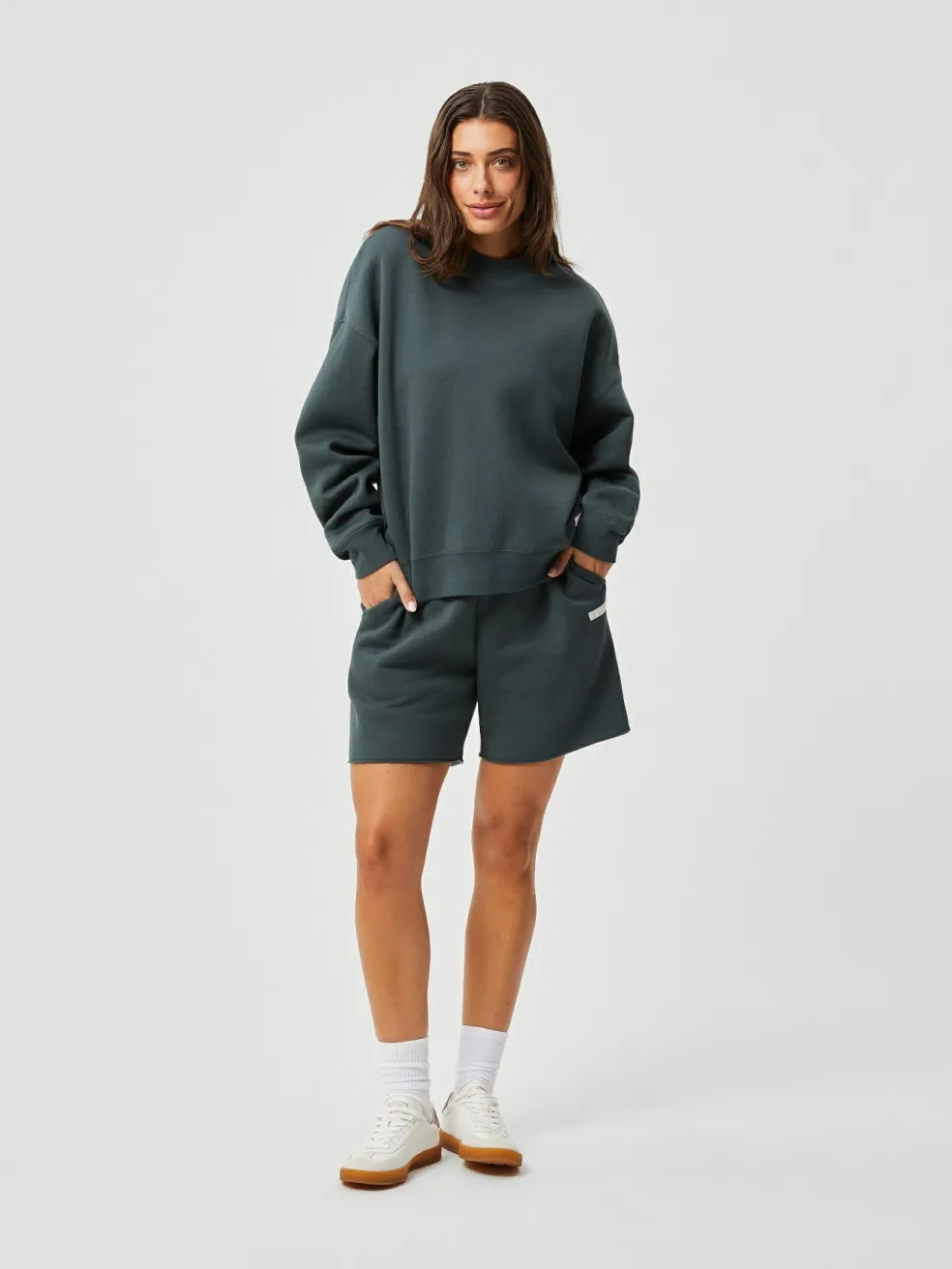 Bjorn Borg dames Studio Oversized Crew, petrol
