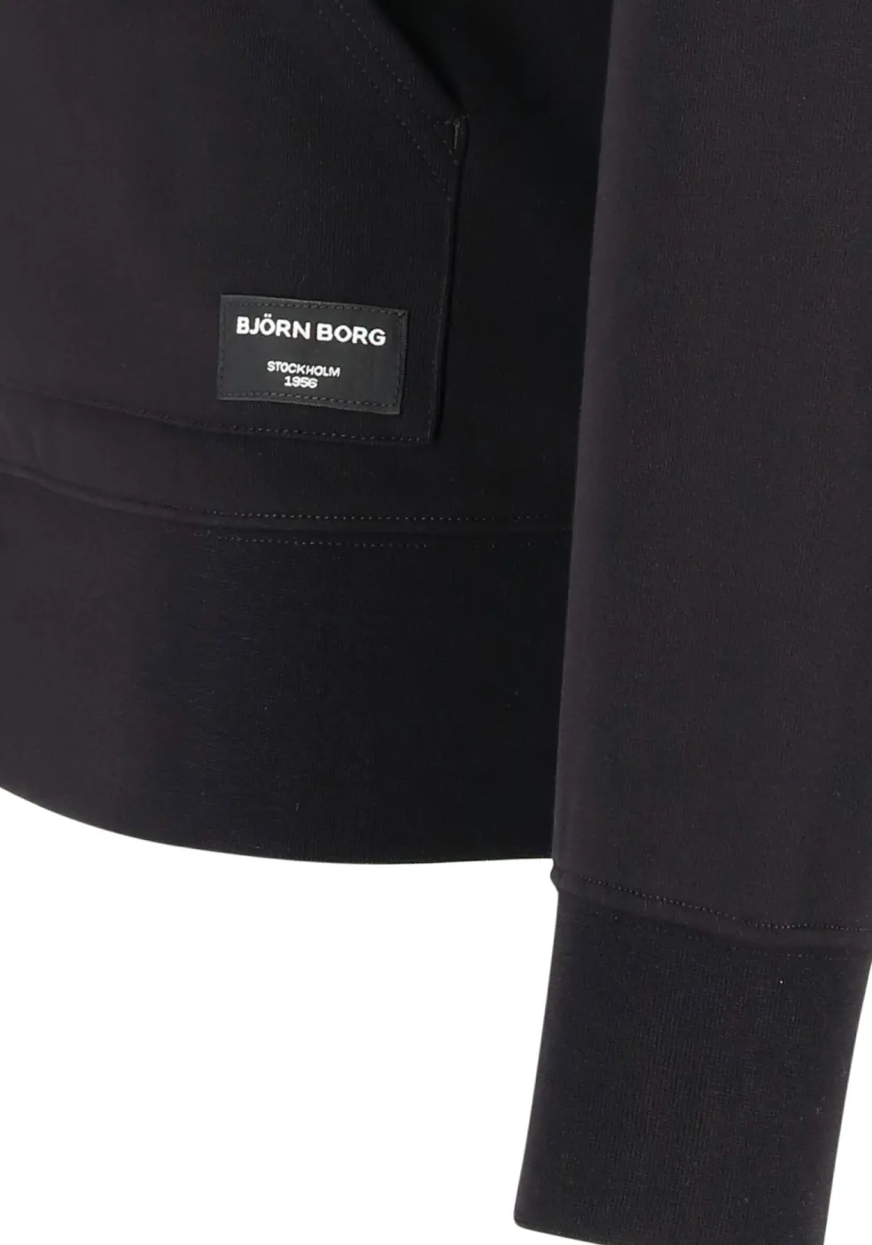 Bjorn Borg hoodie jacket, heren sweatvest dik, zwart