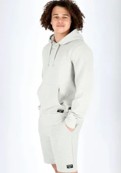 Bjorn Borg hoodie sweatshirt, heren trui met capuchon dik, lichtgrijs melange