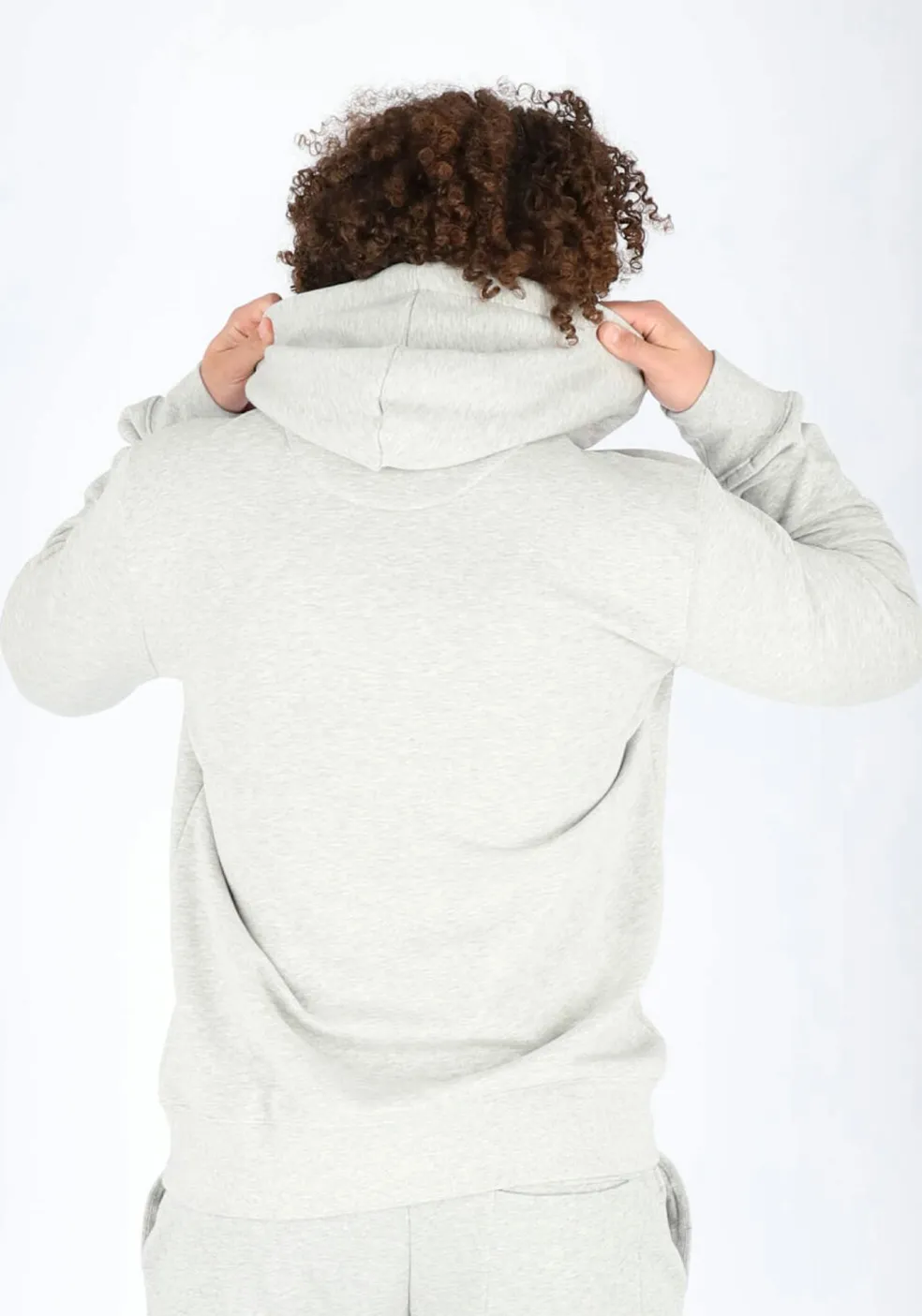 Bjorn Borg hoodie sweatshirt, heren trui met capuchon dik, lichtgrijs melange