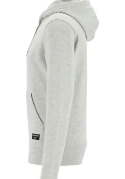 Bjorn Borg hoodie sweatshirt, heren trui met capuchon dik, lichtgrijs melange