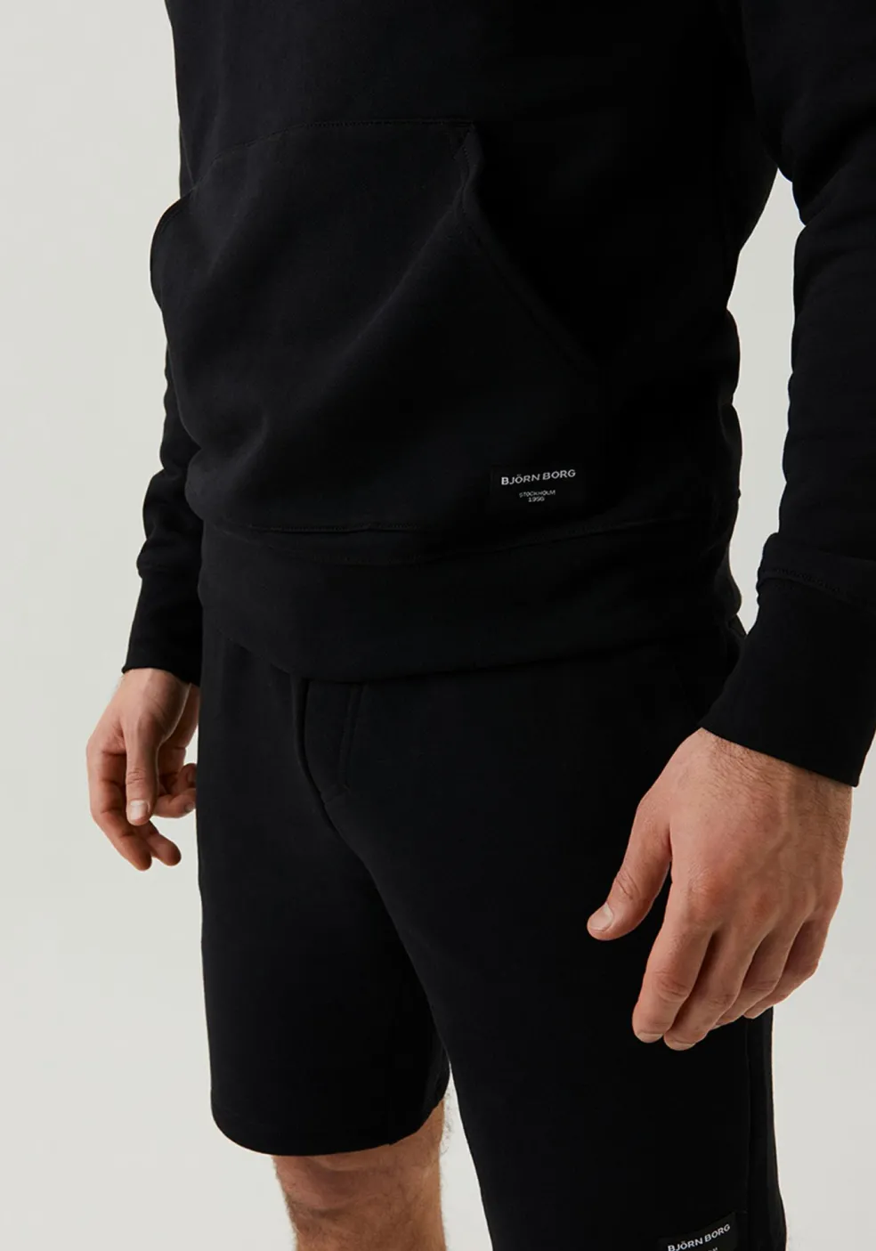 Bjorn Borg hoodie sweatshirt, heren trui met capuchon dik, zwart