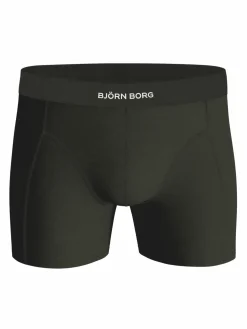 Bjorn Borg Lyocell boxers, heren boxers normale lengte (2-pack), zwart en donkergroen