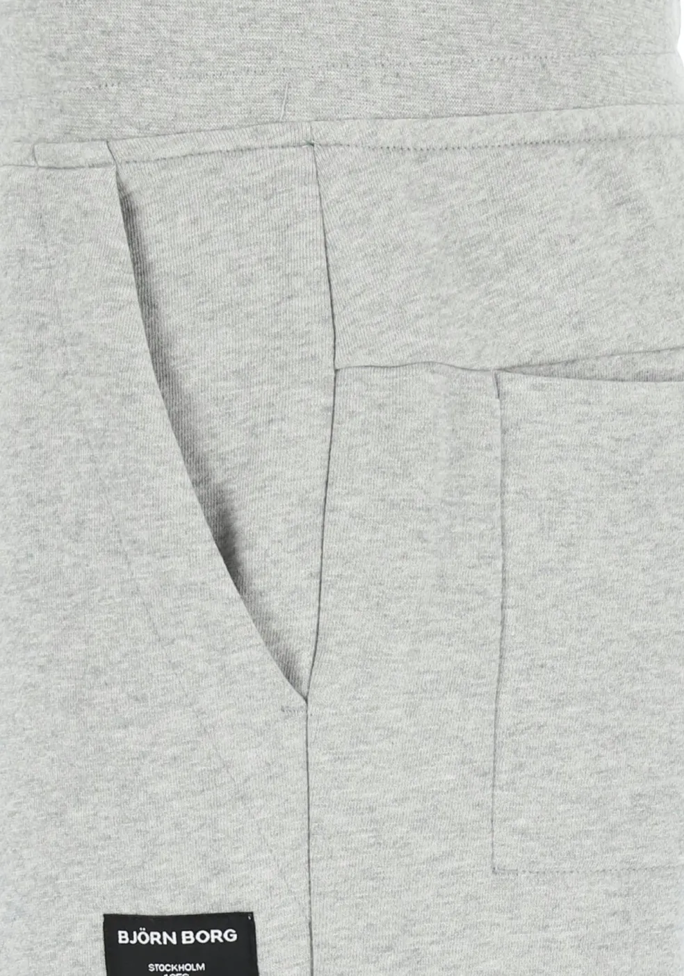 Bjorn Borg tapered pant, heren joggingbroek dik, lichtgrijs melange