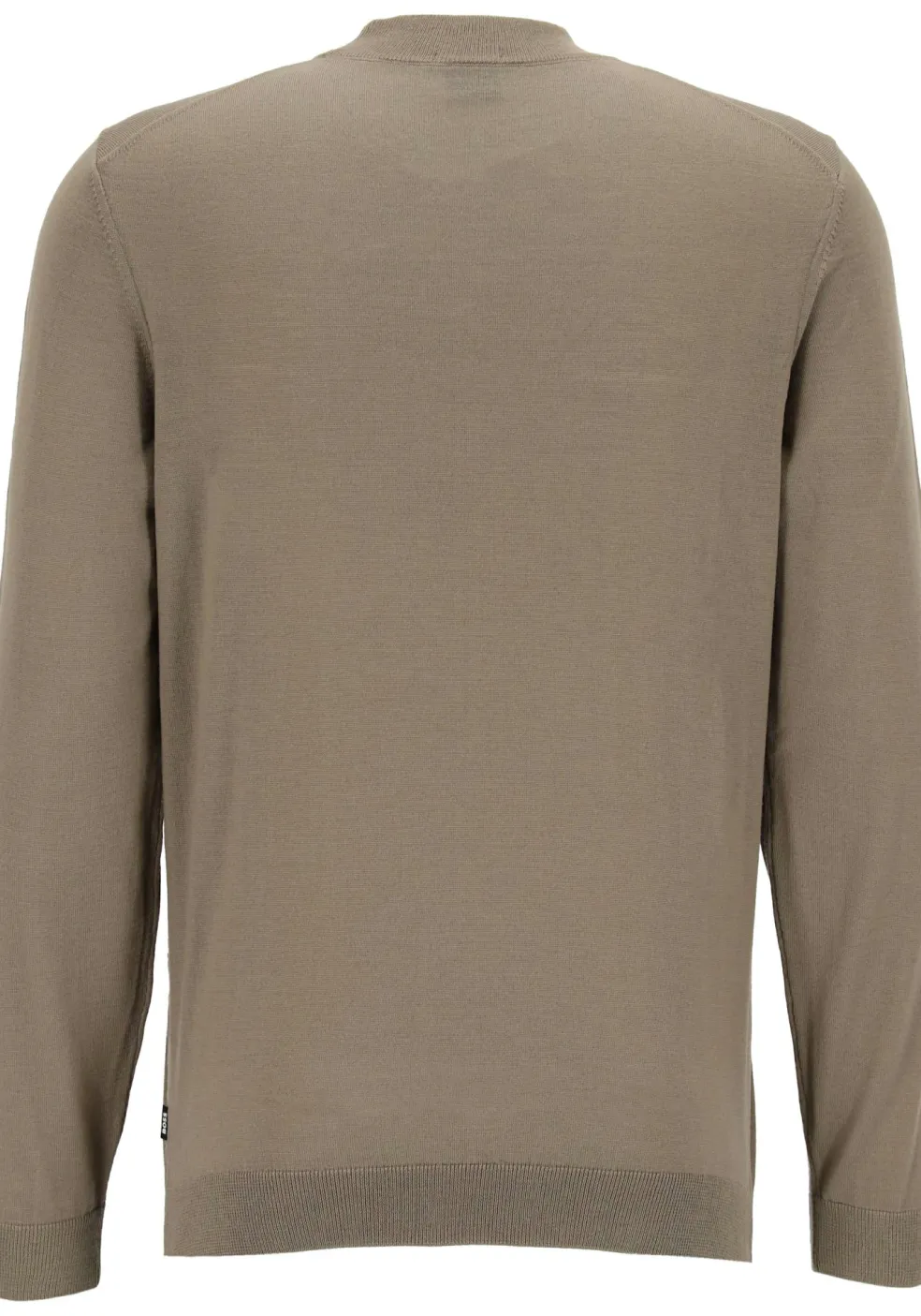 BOSS Bjarno regular fit trui wol, heren trui middeldik O-hals, groen