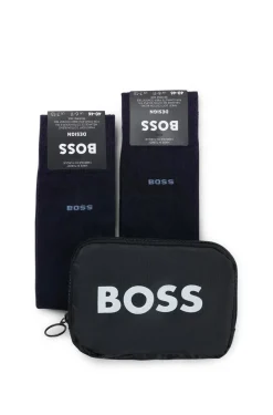 BOSS cadeauset herensokken (2-pack), donkerblauw