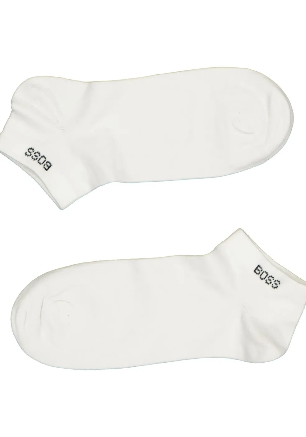 BOSS enkelsokken (2-pack), heren sneaker sokken katoen, wit
