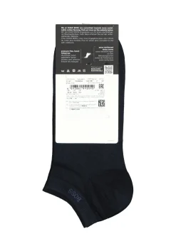 BOSS enkelsokken (2-pack), heren sneaker sokken katoen, donkerblauw
