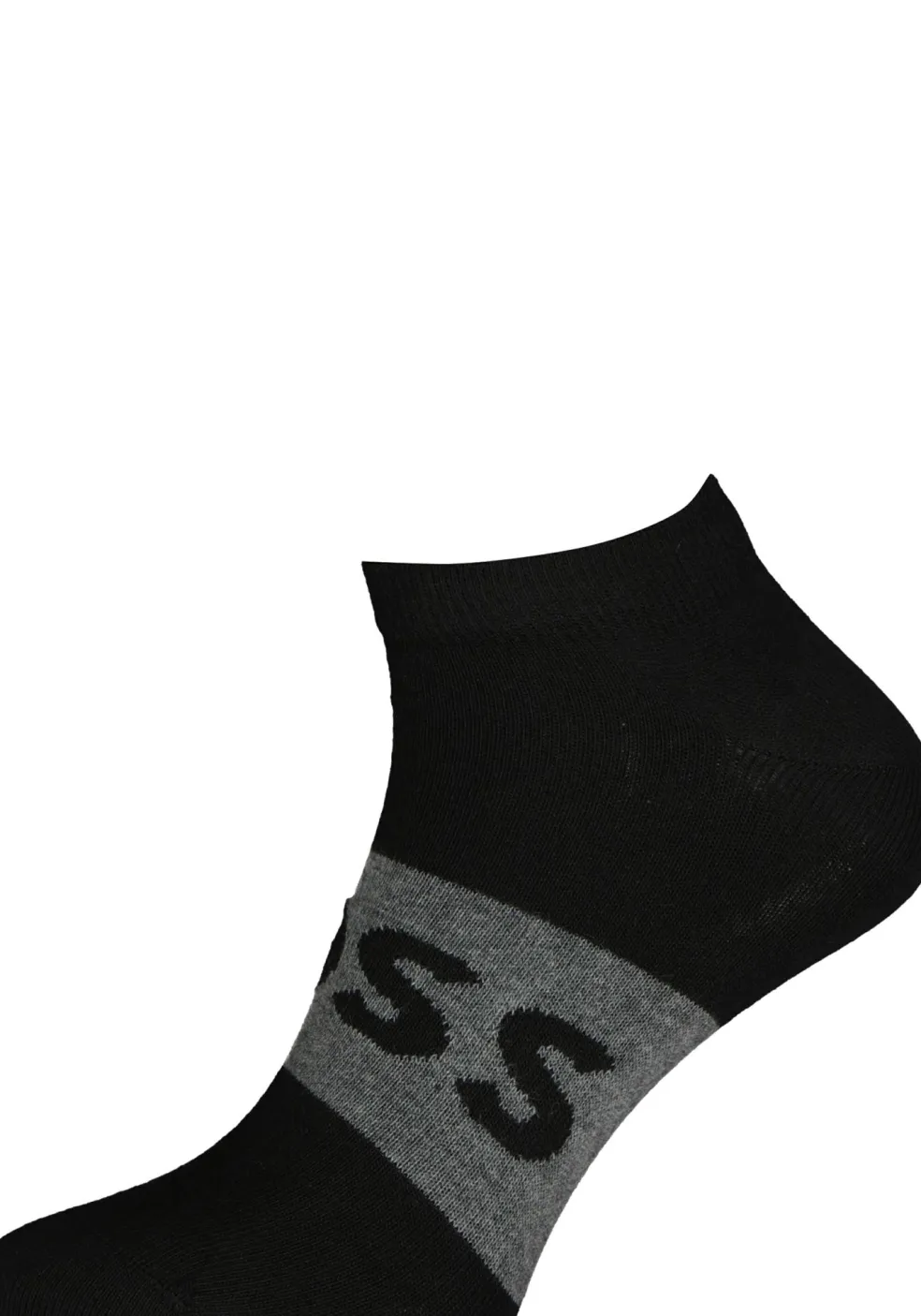 BOSS enkelsokken (2-pack), heren sneaker sokken katoen, zwart