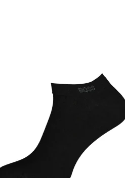 BOSS enkelsokken (2-pack), heren sneaker sokken katoen, zwart