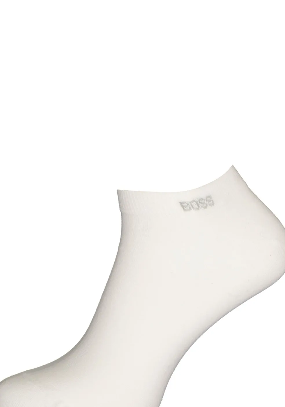 BOSS enkelsokken (2-pack), heren sneaker sokken katoen, wit