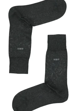 BOSS George uni (1-pack), herensokken katoen, antraciet grijs