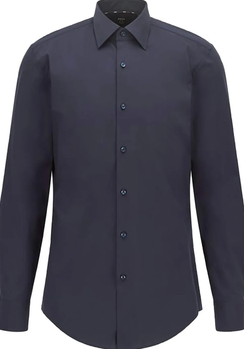 BOSS Hank slim fit overhemd, popeline, blauw