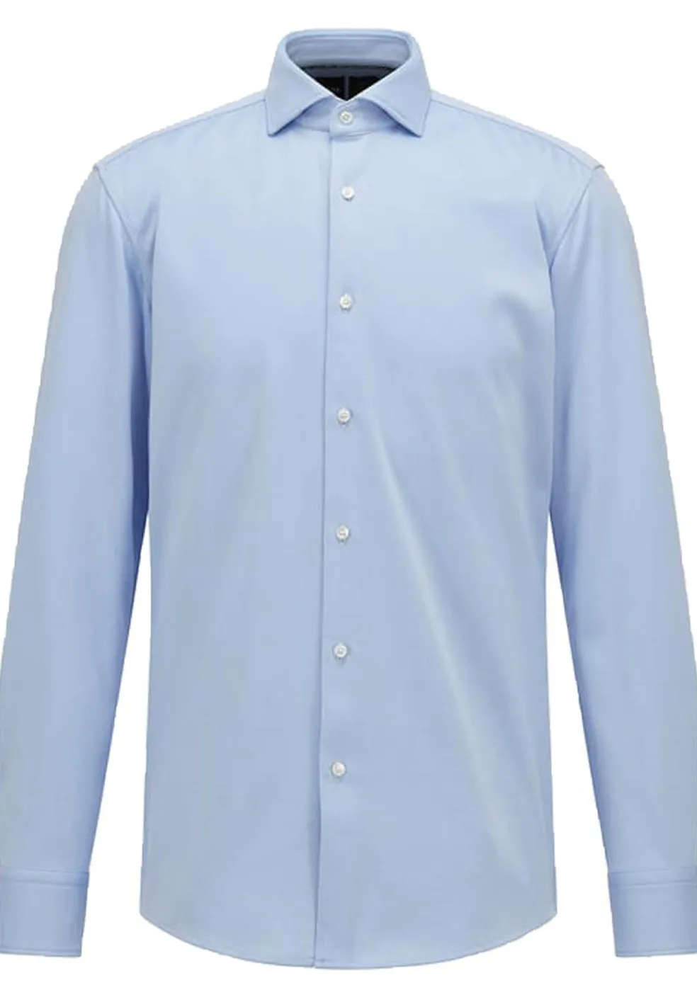 BOSS Hank slim fit overhemd, structuur, blauw