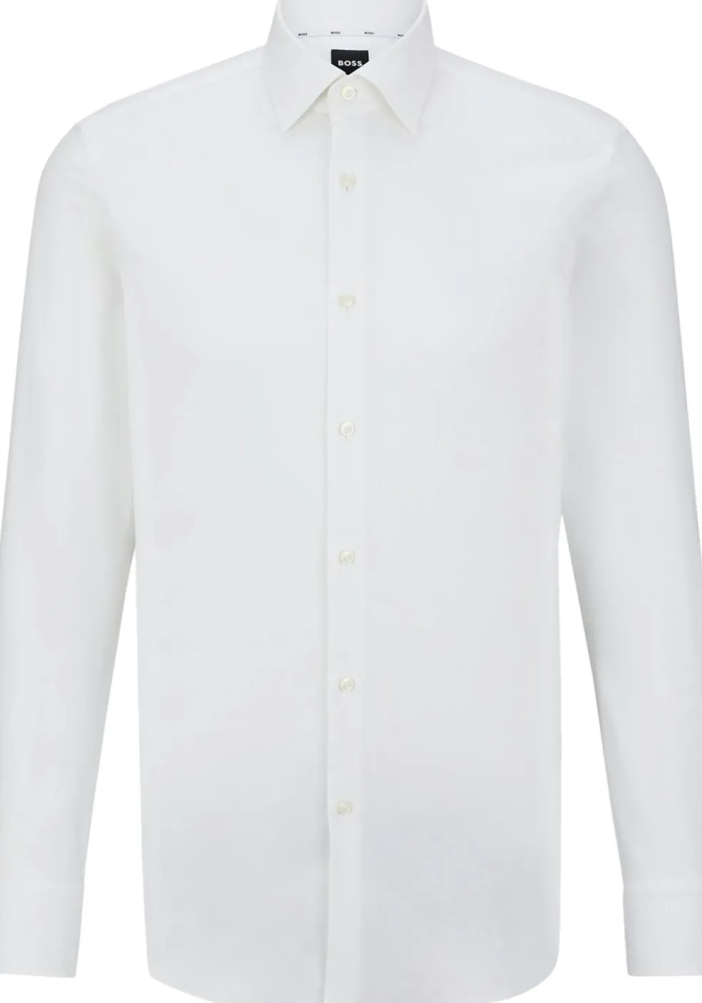 BOSS Hank slim fit overhemd, twill, wit