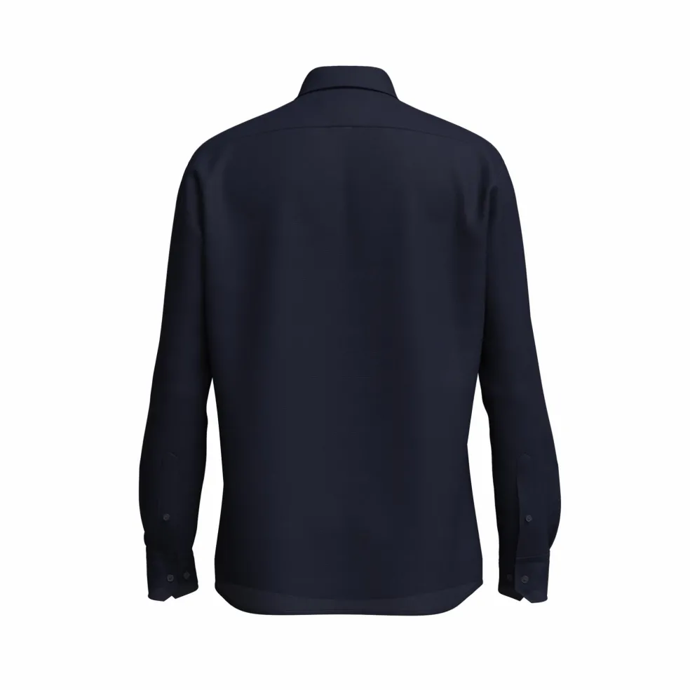 BOSS Joe regular fit overhemd, structuur, blauw
